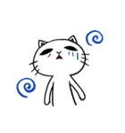 まったりしろねこ（個別スタンプ：8）