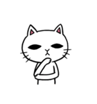 まったりしろねこ（個別スタンプ：10）