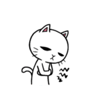 まったりしろねこ（個別スタンプ：15）