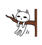 まったりしろねこ（個別スタンプ：17）