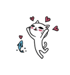 まったりしろねこ（個別スタンプ：21）