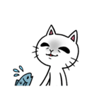 まったりしろねこ（個別スタンプ：24）
