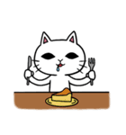 まったりしろねこ（個別スタンプ：25）