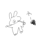 タレ眉うさぎの言動（個別スタンプ：2）