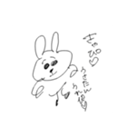 タレ眉うさぎの言動（個別スタンプ：13）