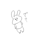 タレ眉うさぎの言動（個別スタンプ：14）