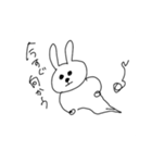 タレ眉うさぎの言動（個別スタンプ：16）