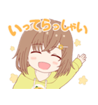 オムライスパーカーの女の子 1（個別スタンプ：3）