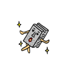 外構エクステリアの頑張るブロックク（個別スタンプ：14）