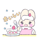 いちごケーキうさぎ（個別スタンプ：21）