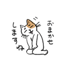 ていねいな猫さん（個別スタンプ：6）