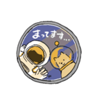 宇宙犬と宇宙飛行士（個別スタンプ：14）