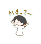 しょーとへあーの女の子スタンプ！（個別スタンプ：3）