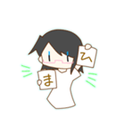 しょーとへあーの女の子スタンプ！（個別スタンプ：4）