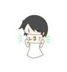 しょーとへあーの女の子スタンプ！（個別スタンプ：5）