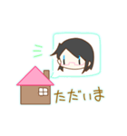 しょーとへあーの女の子スタンプ！（個別スタンプ：11）