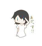 しょーとへあーの女の子スタンプ！（個別スタンプ：17）