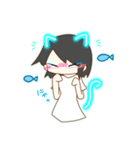 しょーとへあーの女の子スタンプ！（個別スタンプ：24）