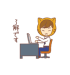 敬語オフィス猫くん！（個別スタンプ：12）