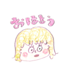 手書き金髪ガール（個別スタンプ：2）