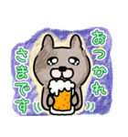 毎日使える。色鉛筆の癒しのわんこ（個別スタンプ：7）