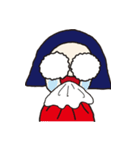 おかっぱめがねさんとねこ（個別スタンプ：16）