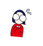 おかっぱめがねさんとねこ（個別スタンプ：19）