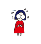 おかっぱめがねさんとねこ（個別スタンプ：21）