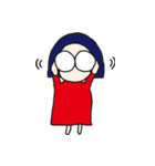 おかっぱめがねさんとねこ（個別スタンプ：22）