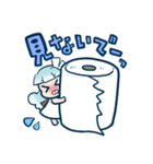 トイレのかみちゃん（個別スタンプ：4）