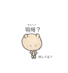 韓国語こくまちゃん（個別スタンプ：5）