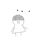 白い人のスタンプキングパック2（個別スタンプ：9）