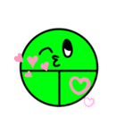 緑のたぬき（個別スタンプ：14）