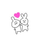 わんつーすりーうさぎ①（個別スタンプ：8）