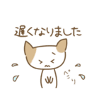 ねこのみーちゃん-よく使う言葉（丁寧）（個別スタンプ：11）