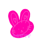 うさぎですよ^_^（個別スタンプ：1）