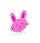 うさぎですよ^_^（個別スタンプ：3）