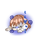制服姿の女の子スタンプ（個別スタンプ：10）