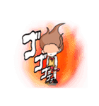 制服姿の女の子スタンプ（個別スタンプ：13）