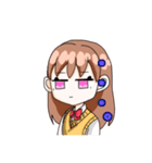 制服姿の女の子スタンプ（個別スタンプ：14）