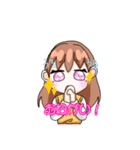 制服姿の女の子スタンプ（個別スタンプ：15）