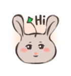 可愛いくて素敵なうさぎの感情！（個別スタンプ：1）