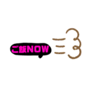 吹き出し色んな文字集☆カラフル文字（個別スタンプ：15）
