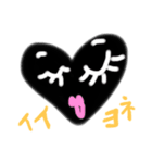 まつげハート（個別スタンプ：3）