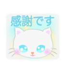 ラブリーな猫の赤ちゃんとお花（個別スタンプ：8）