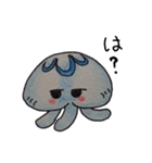ゆっくりくらげ (透過済)（個別スタンプ：15）