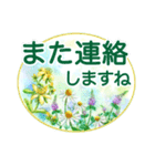 花★ハーブ★パステル画★丁寧語★文字大（個別スタンプ：38）