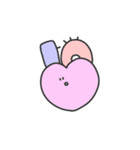 こんばんは人体スタンプ（個別スタンプ：4）