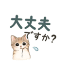 文字大きめ☆猫たちのスタンプ（個別スタンプ：19）