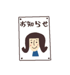 ロングヘアおかっぱちゃんの毎日スタンプ（個別スタンプ：14）